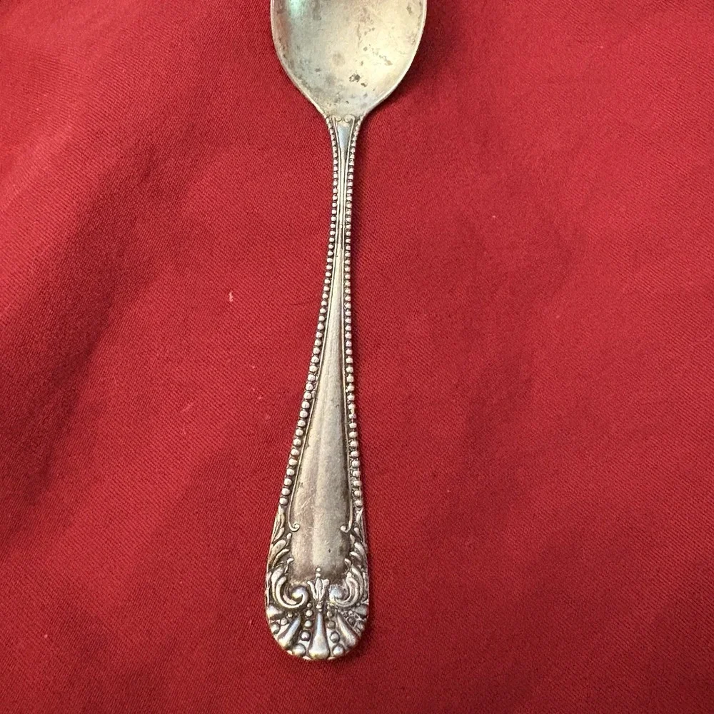 Vintage Baker Manchester BMS14 Sterling Silver Demitasse Spoon 4